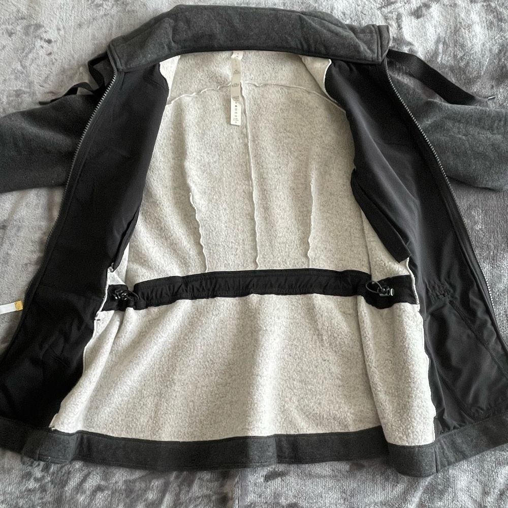 LULULEMON & Go Take Off Fleece Jacket Zip Up Gray Size 4 - Picture 14 of 14